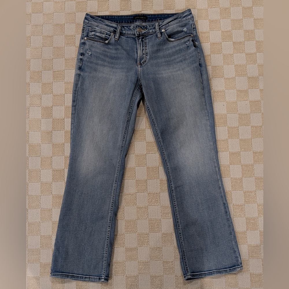 Silver Jeans Women's Elyse Slim Boot Cut in Light Blue